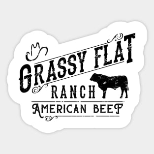 Grassy Flat Ranch American Beef Sticker